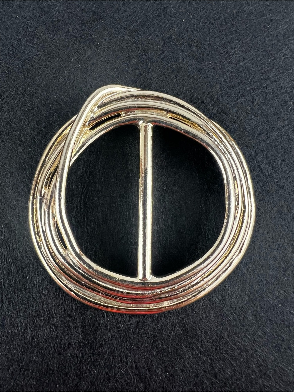 Vintage Weekenders Gold Tone Multi Ring Scarf Clip T-Shirt Slide Buckle